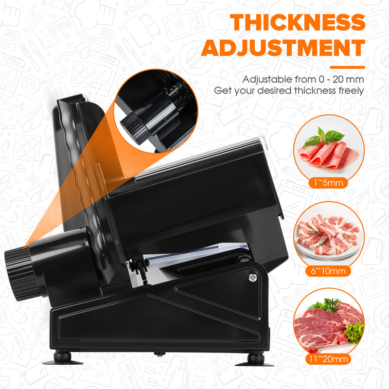 Advwin Electric Meat Slicer 7.5" Food Slicer