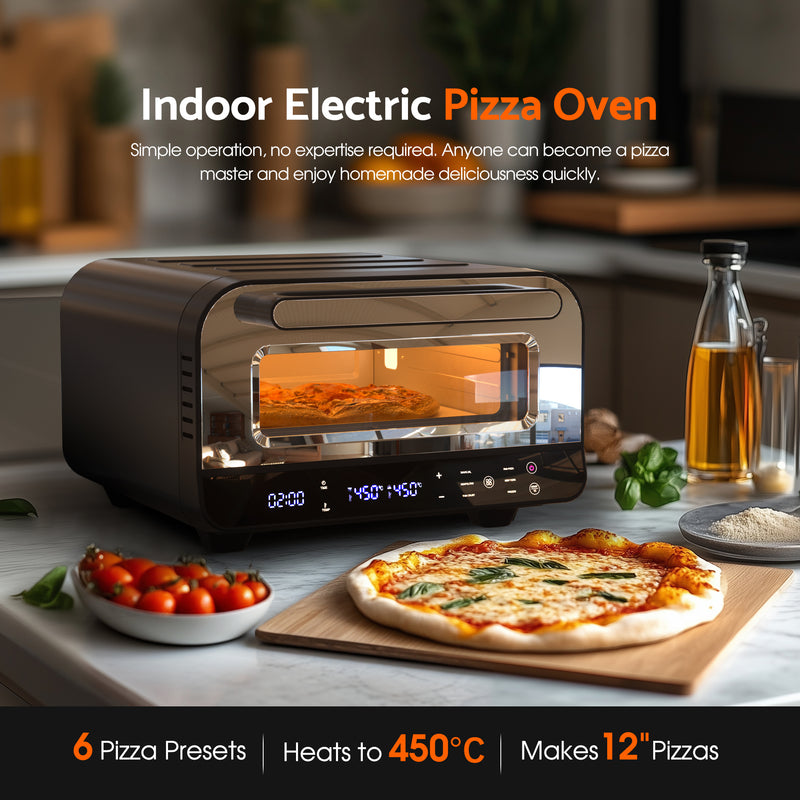 Advwin Countertop Pizza Oven 1700W Electric Pizza Maker