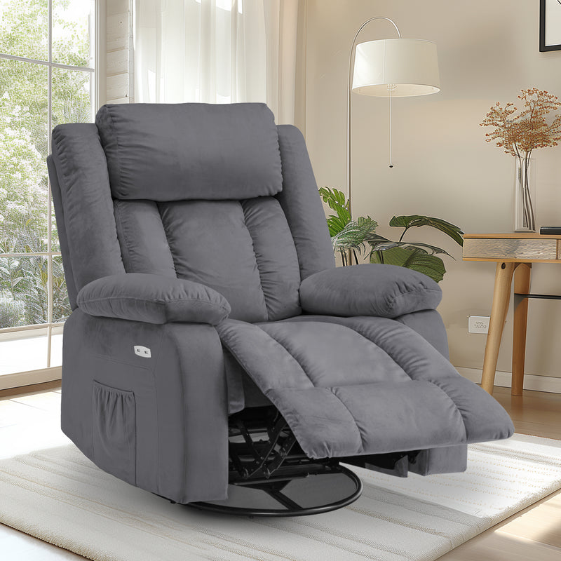 Advwin 360° Swivel Heated Recliner Massage Chair