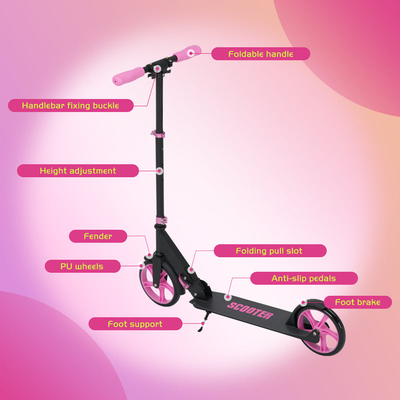 Advwin Kick Scooter Folding Scooter 3 Adjustable Height