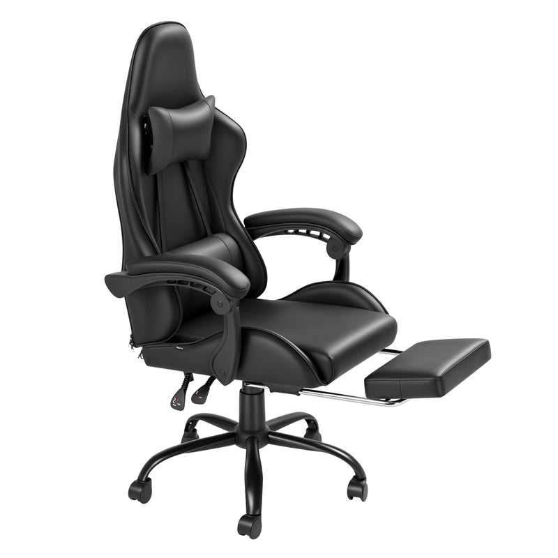 Advwin Computer Gaming Chair with Footrest 135° Tilt