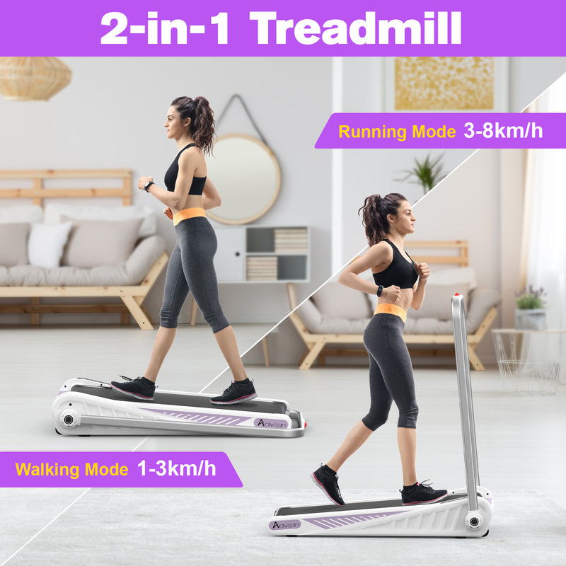 Advwin Treadmill Compact Walking Pad White