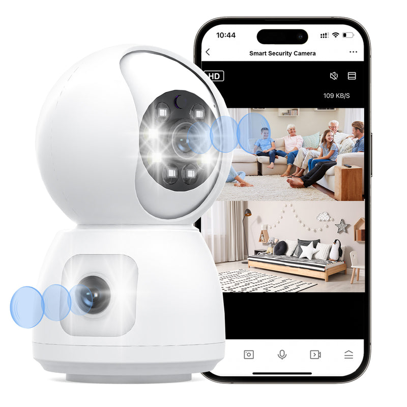 Advwin 1080P HD WiFi Indoor Camera with Dual Lens