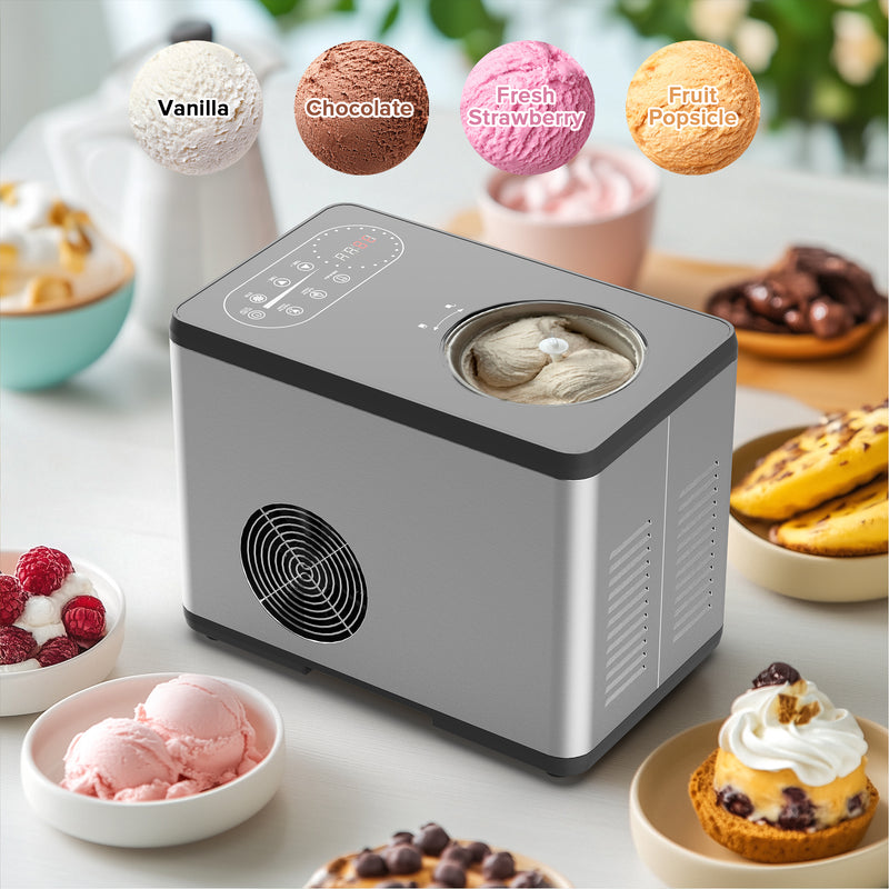 Advwin 1.5L Ice Cream Maker Machine No Pre-Freezing