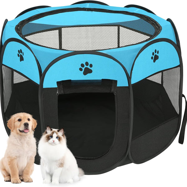 Portable playpen outlet for pets