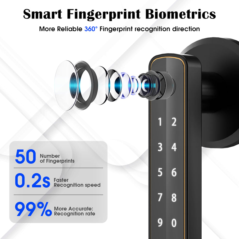 Advwin Smart Lock Fingerprint Door Lock with APP