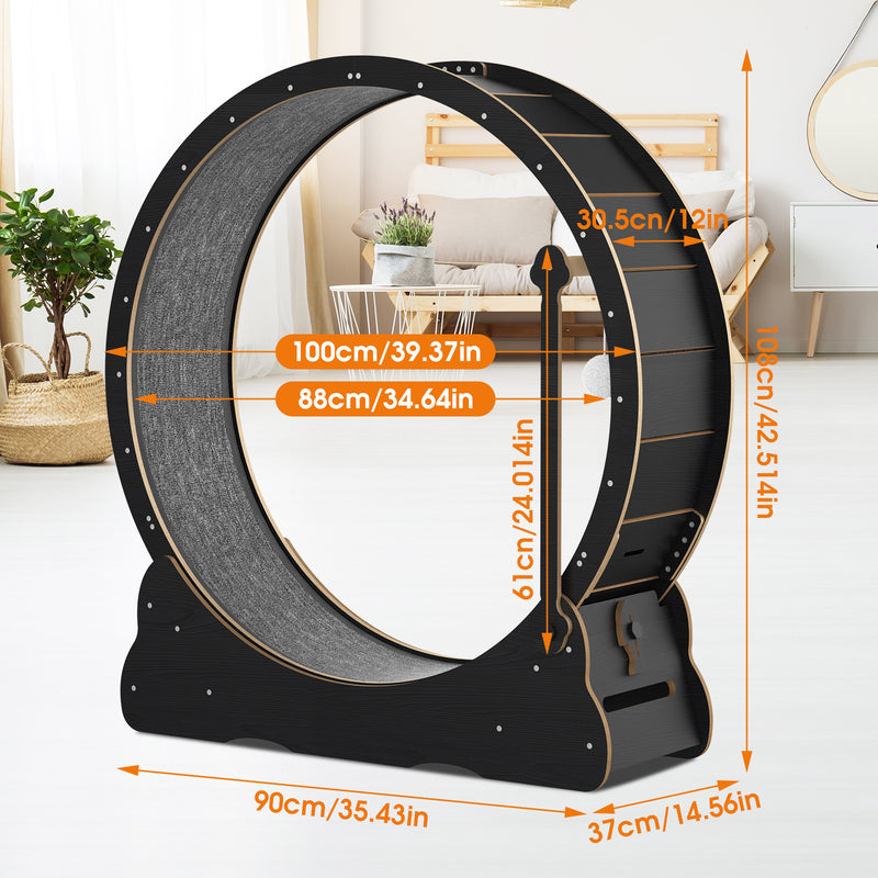 Advwin 2 in 1 Cat Exercise Wheel with Teaser