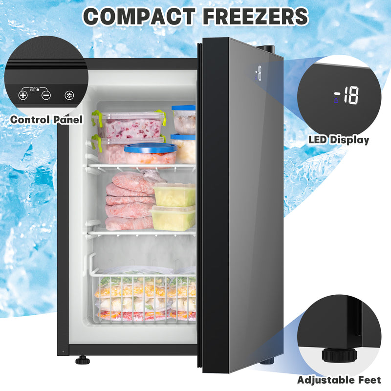 Advwin 60L Mini Upright Freezer Compact Freezer