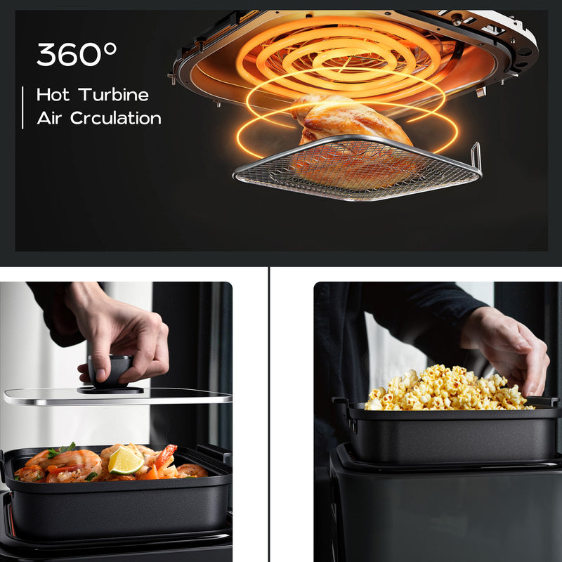 Advwin Multi-Functions Electric Air Fryer with Grill