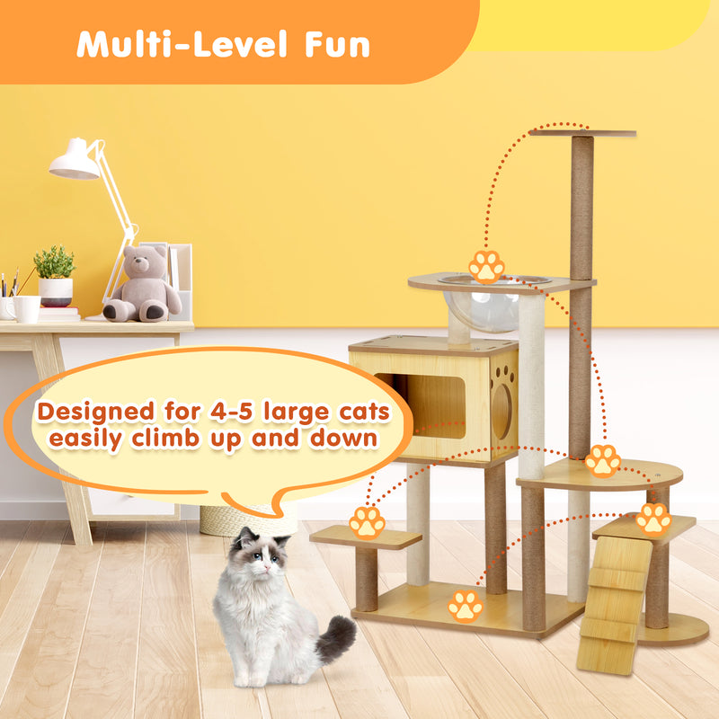 Advwin 135cm Multi-Level Cat Tree Tower