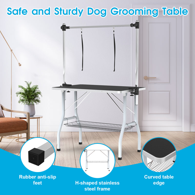 Advwin Pet Grooming Table 2 Arms Foldable