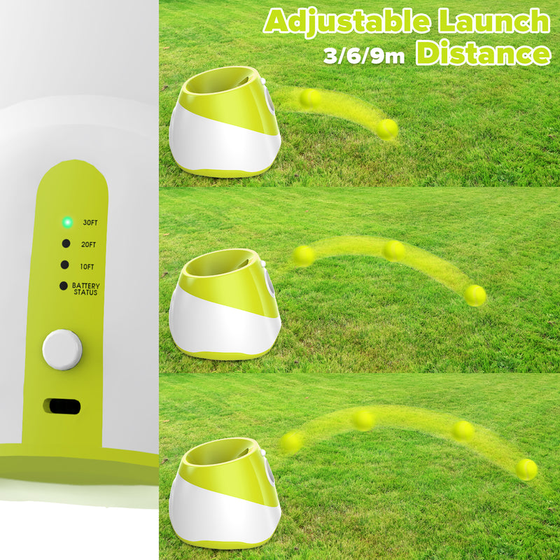 Advwin Automatic Dog Ball Launcher Yellow