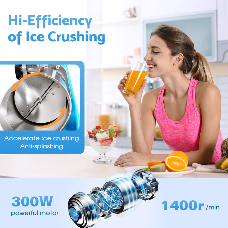 Advwin 300W Electric Ice Crusher Dual blades