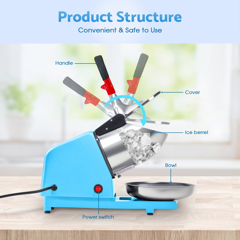 Advwin 300W Electric Ice Crusher Dual blades