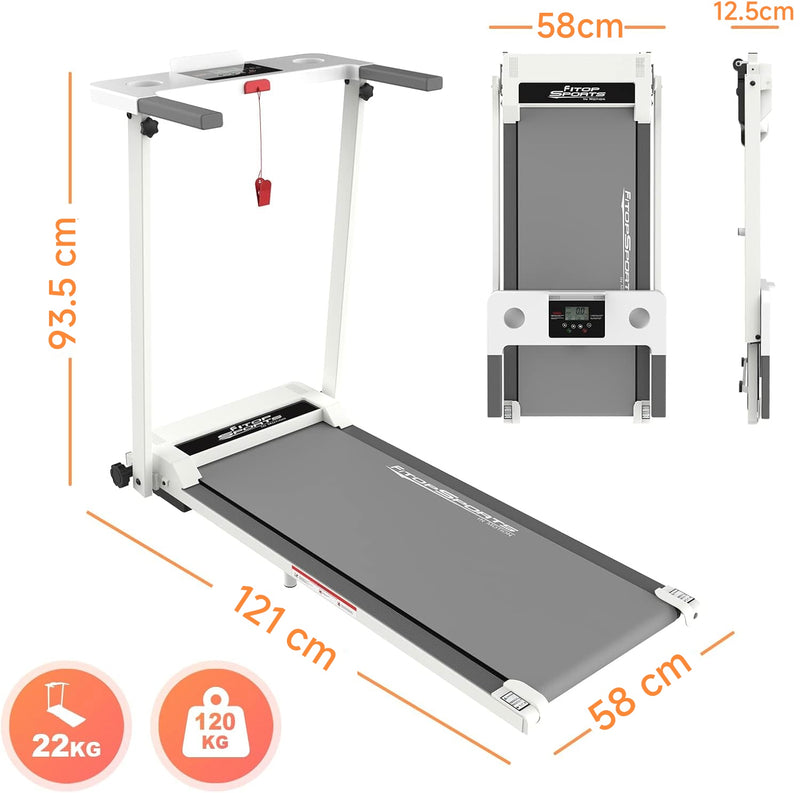 Advwin Electric Folding Treadmill Walking Pad White