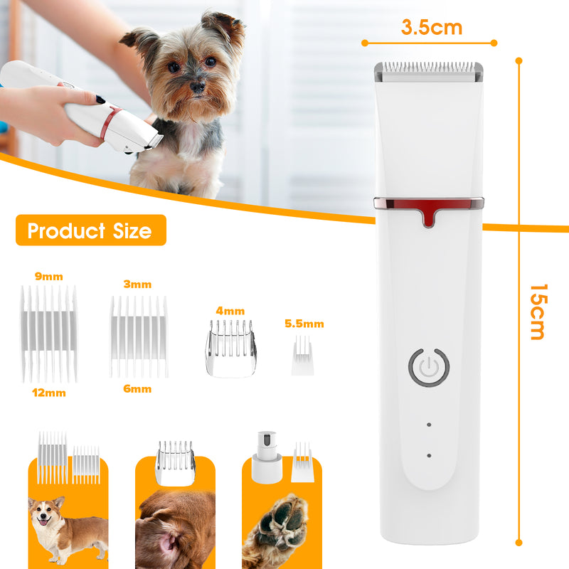 Advwin 4IN1 Pet Hair Clippers Trimmers Kit