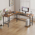 Advwin L-Shaped Corner Desk with Laptop Stand