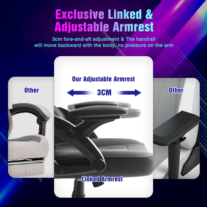 Advwin Ergonomic Gaming Chair Widen Seat Office Chair