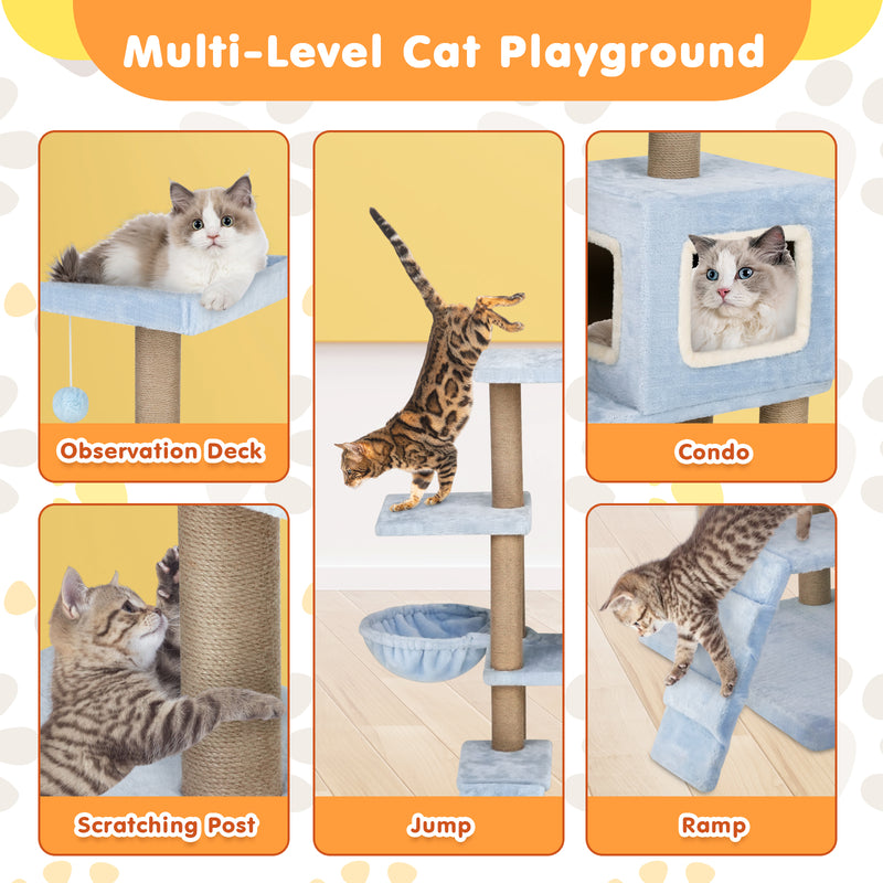 Advwin 150cm Cat Tree Scratching Post Scratcher