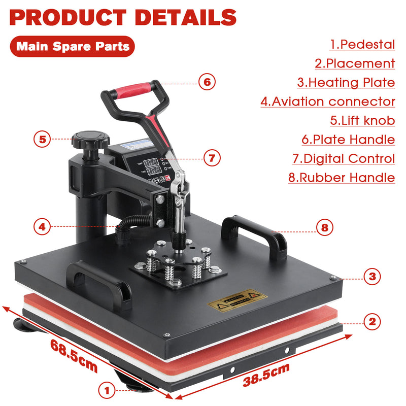 Advwin 5 in 1 Heat Press Machine Printers