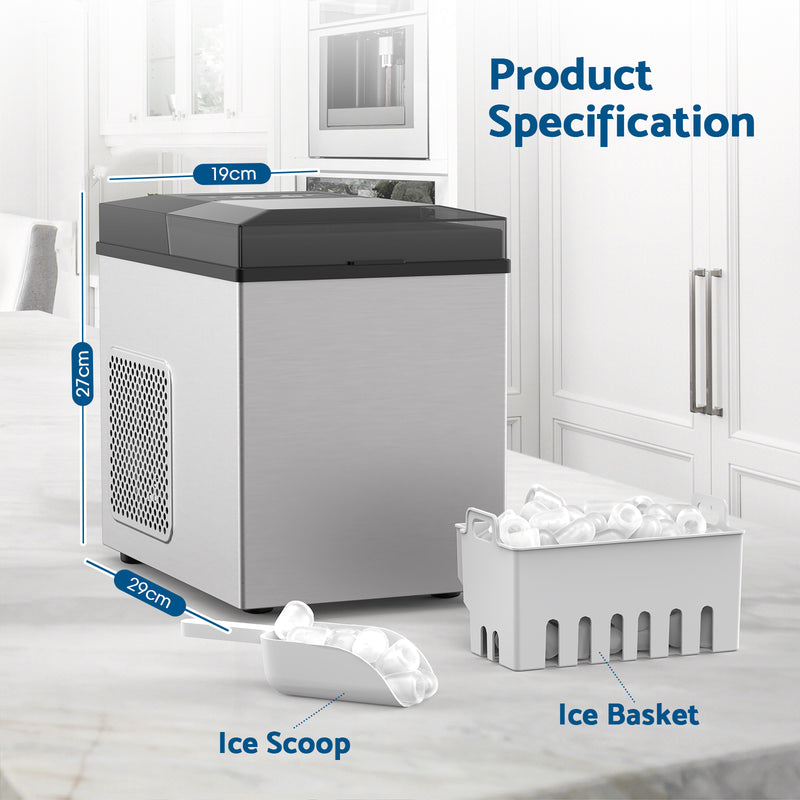 Advwin Countertop Ice Maker Machine Auto-Cleaning