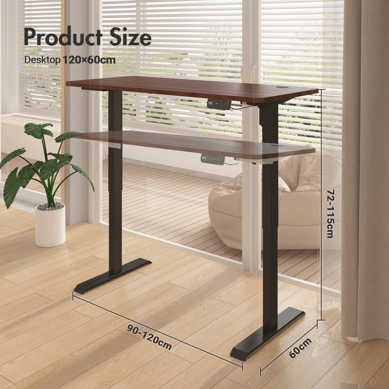 Advwin Electric Standing Desk Height Adjustable 120cm