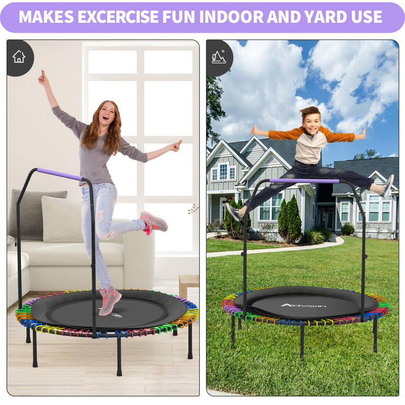 Advwin 48" Mini Trampoline Rebounder Foldable Trampoline