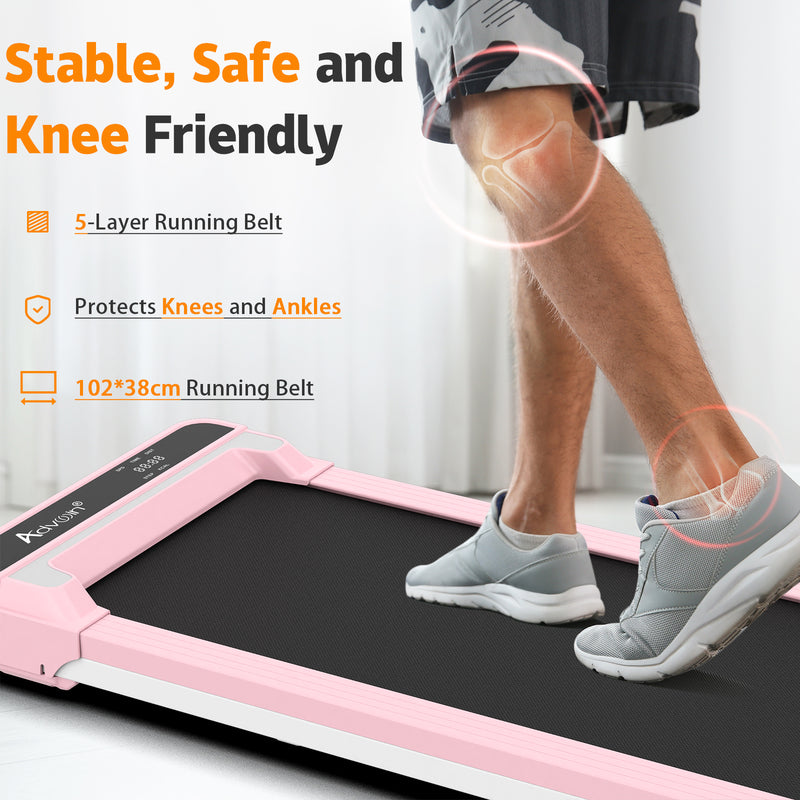 Advwin Walking Pad Under Desk Treadmill for Home Pink(Pre-order)