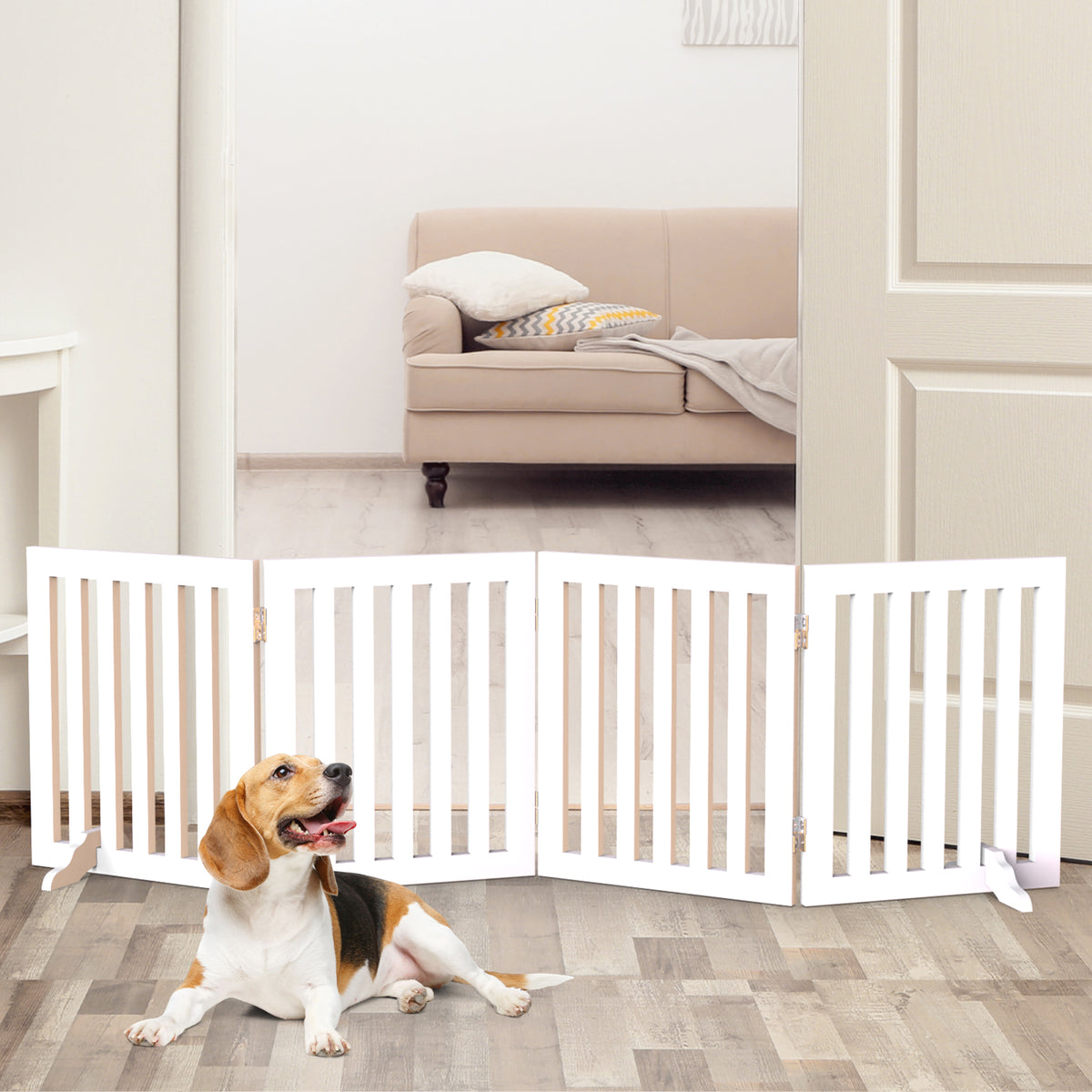 4 panel dog gate best sale