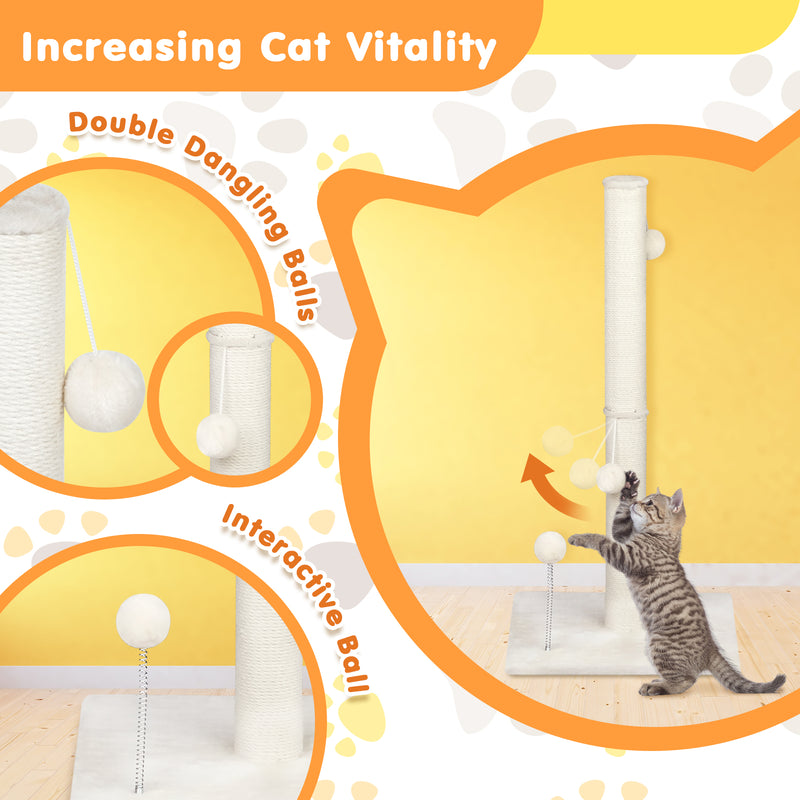 Advwin 83cm Cat Tree Scratching Post Scratcher