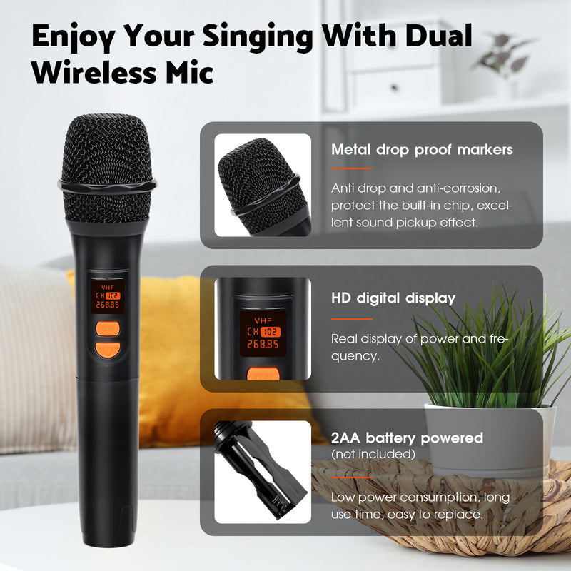 Advwin Karaoke Machine Portable Bluetooth Speaker