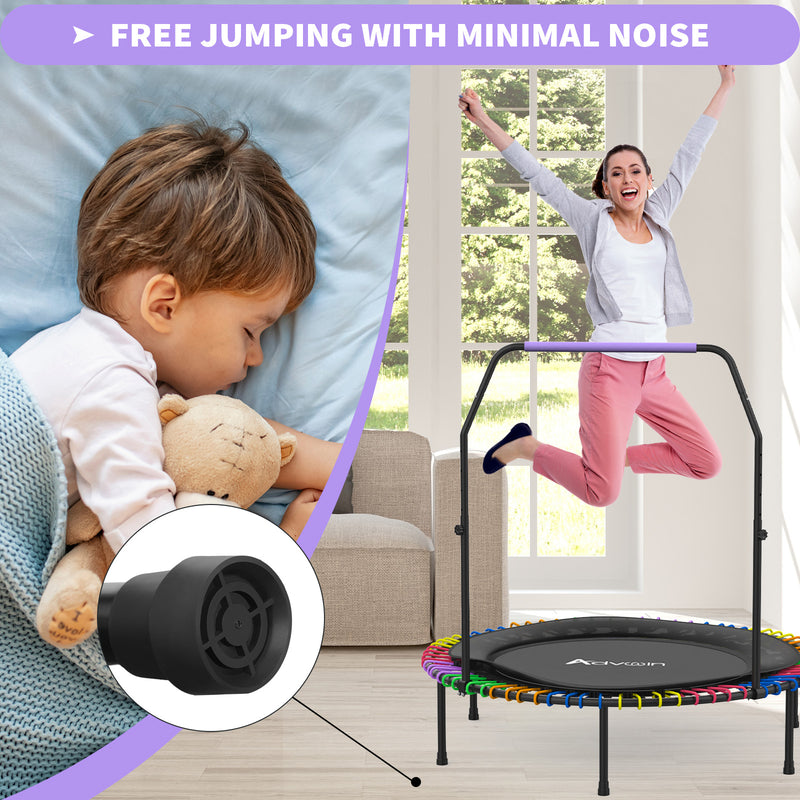 Advwin 48" Mini Trampoline Rebounder Foldable Trampoline