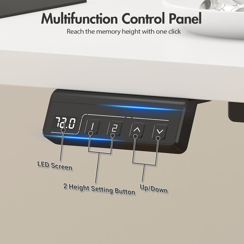 Advwin Electric Standing Desk with Memory Lifting 120cm