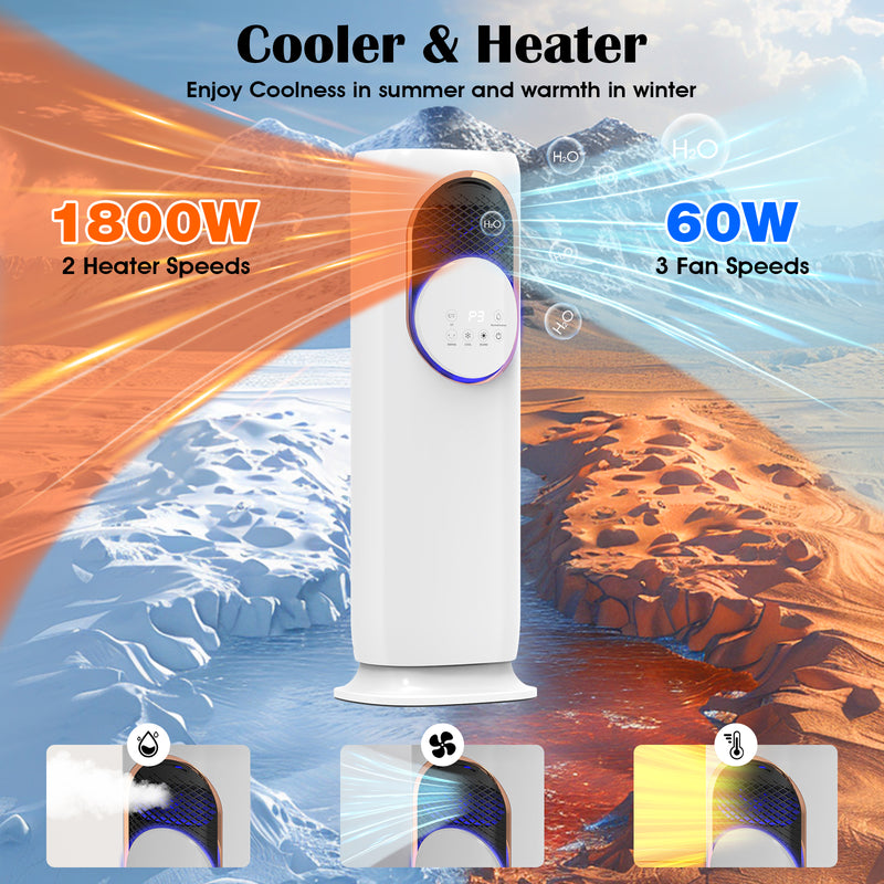 Advwin 4 in 1 Heater Fan & Evaporative Air Cooler