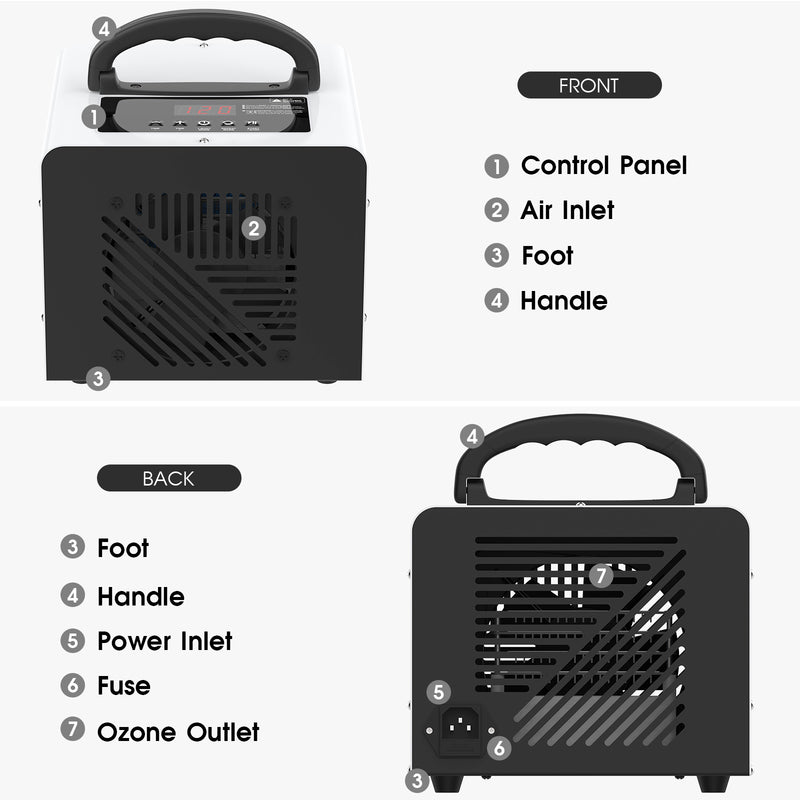 Advwin Ozone Generator 60000mg/h Air Purifier