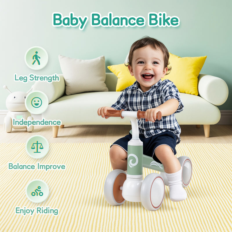 Advwin Baby Balance Bike with Colorful Lighting