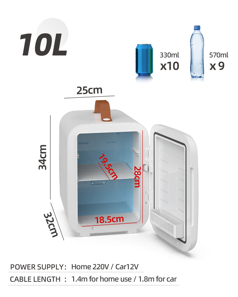 Advwin 10L Mini Fridge Portable Refrigerator