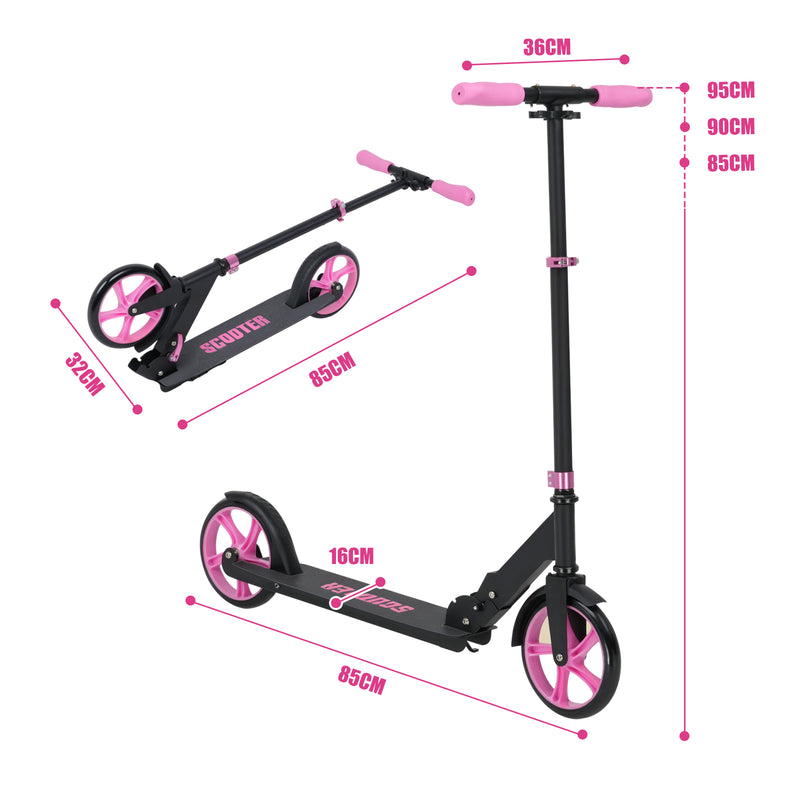 Advwin Kick Scooter Folding Scooter 3 Adjustable Height