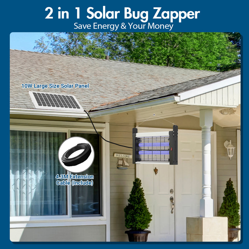 Advwin Solar Bug Zapper 2-in-1 Outdoor Mosquito Zapper