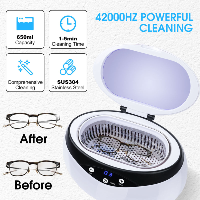 Advwin Ultrasonic Cleaner 650ml Jewelry Cleaner Machine