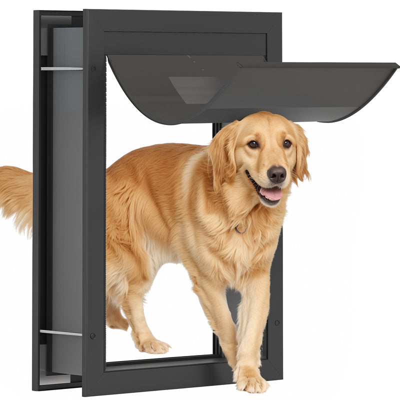 Advwin Dog Door for Door Doggy Door with Aluminum Frame