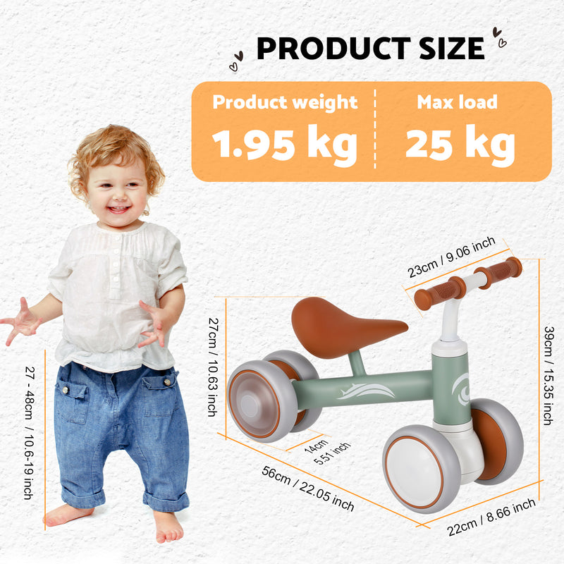 Advwin Baby Balance Bike & Kids Slide and Swing Set