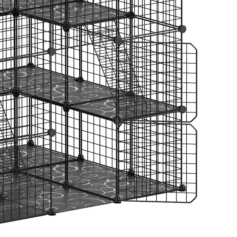 Advwin Large 4 Tier Cat Cage Pet Playpen Cat Kennel