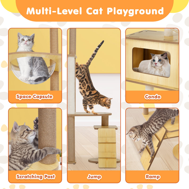 Advwin 135cm Multi-Level Cat Tree Tower