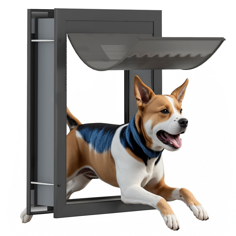 Advwin Dog Door for Door Doggy Door with Aluminum Frame