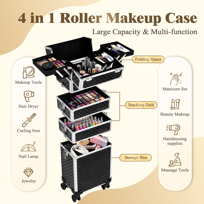 Advwin Makeup Trollery Case