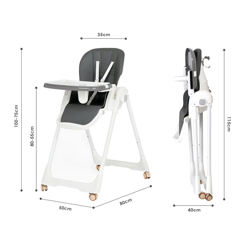 Advwin 3-in-1 Folding Baby High Chair