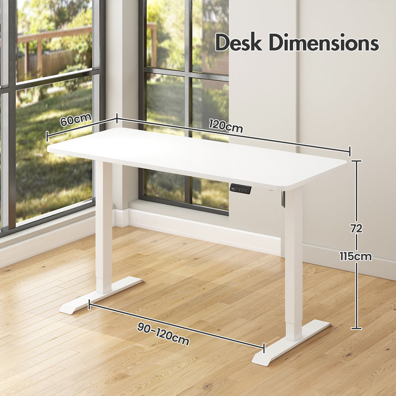 Advwin Electric Standing Desk with Memory Lifting 120cm