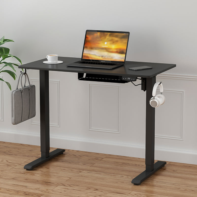 Advwin Electric Standing Desk Height Adjustable 100cm Black