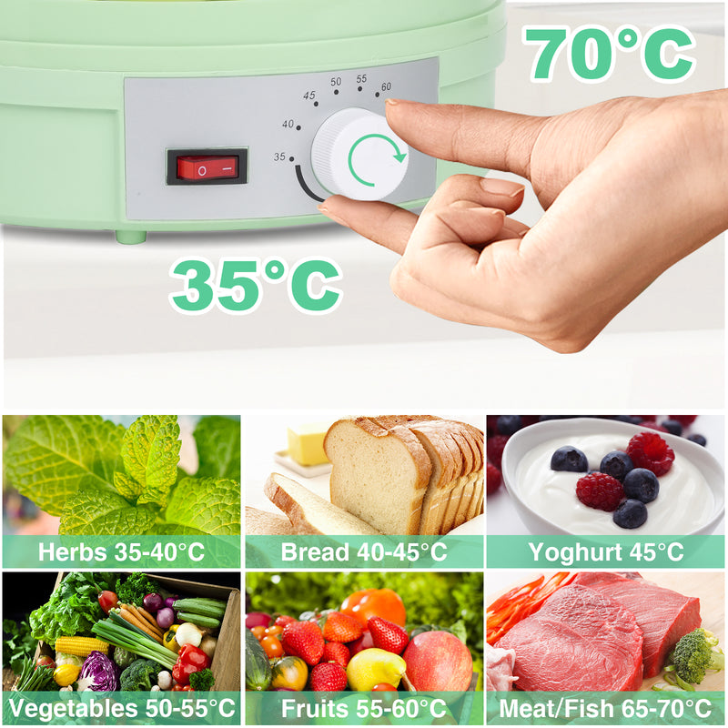 Advwin 5 Trays Food Dehydrator Fruit Dryer